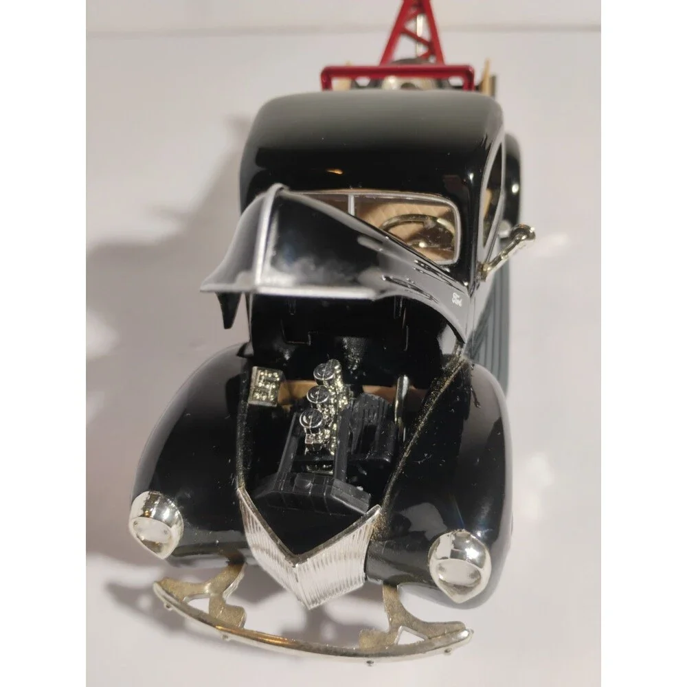 1/24 MOTORMAX 1940 FORD TOW TRUCK BLACK Silver Wheels
